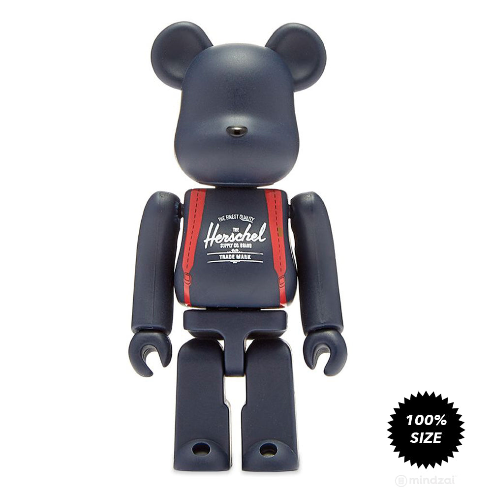Herschel Supply 100% Bearbrick by Medicom Toy
