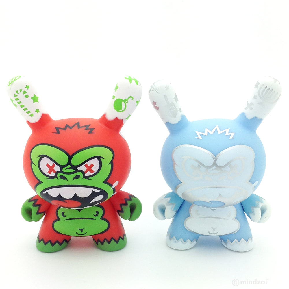 HolidAPE Christmas Dunny and Chanukah Dunny (Set of 2) (MAD)