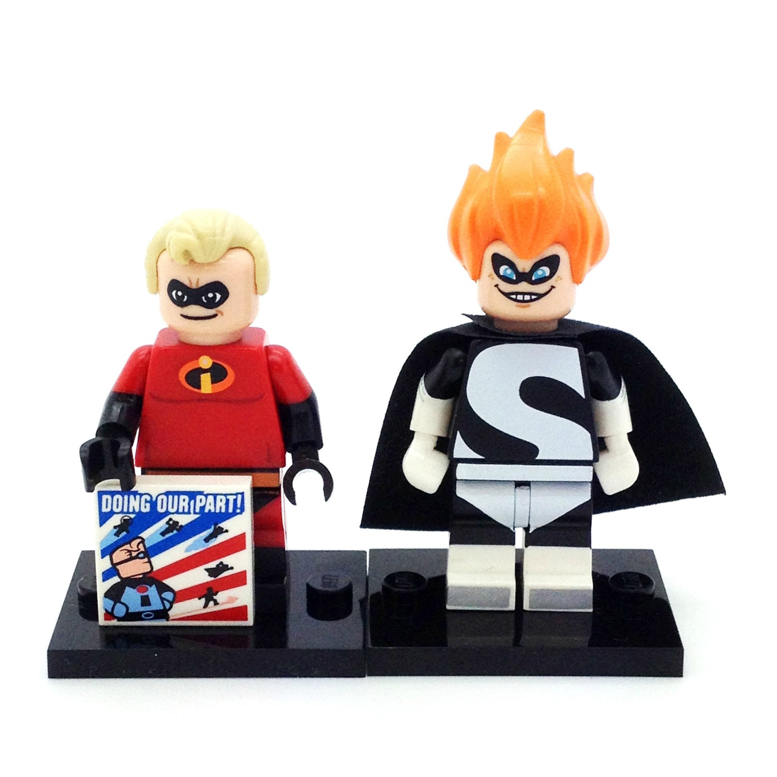 Lego Mini Figure - The Disney Series: Mr. Incredible and Syndrome (Set of 2) - Mindzai
