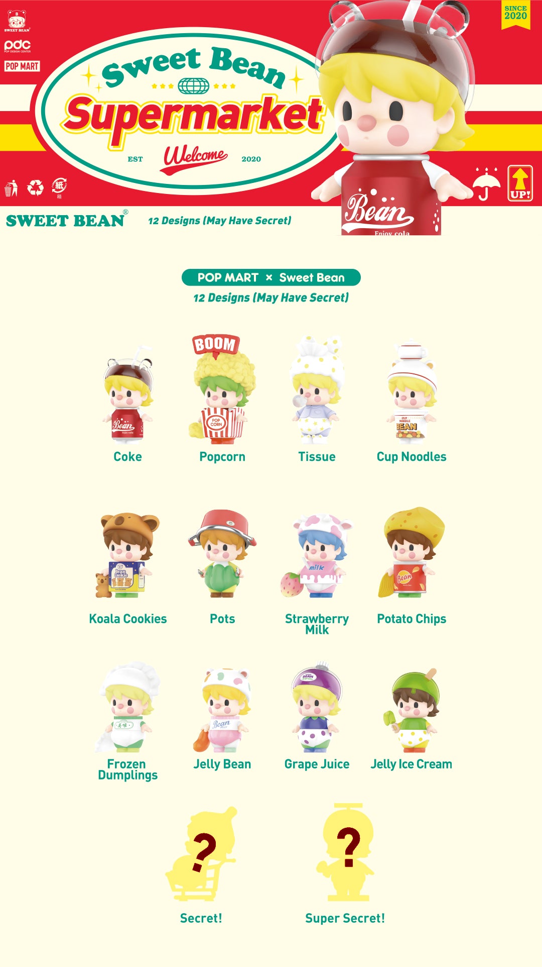 Sweet Bean Supermarket Blind Box Series by x POP MART