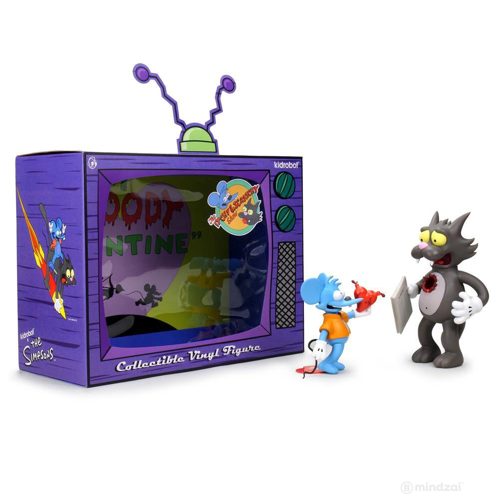Itchy and Scratchy Medium Figure by Kidrobot x The Simpsons