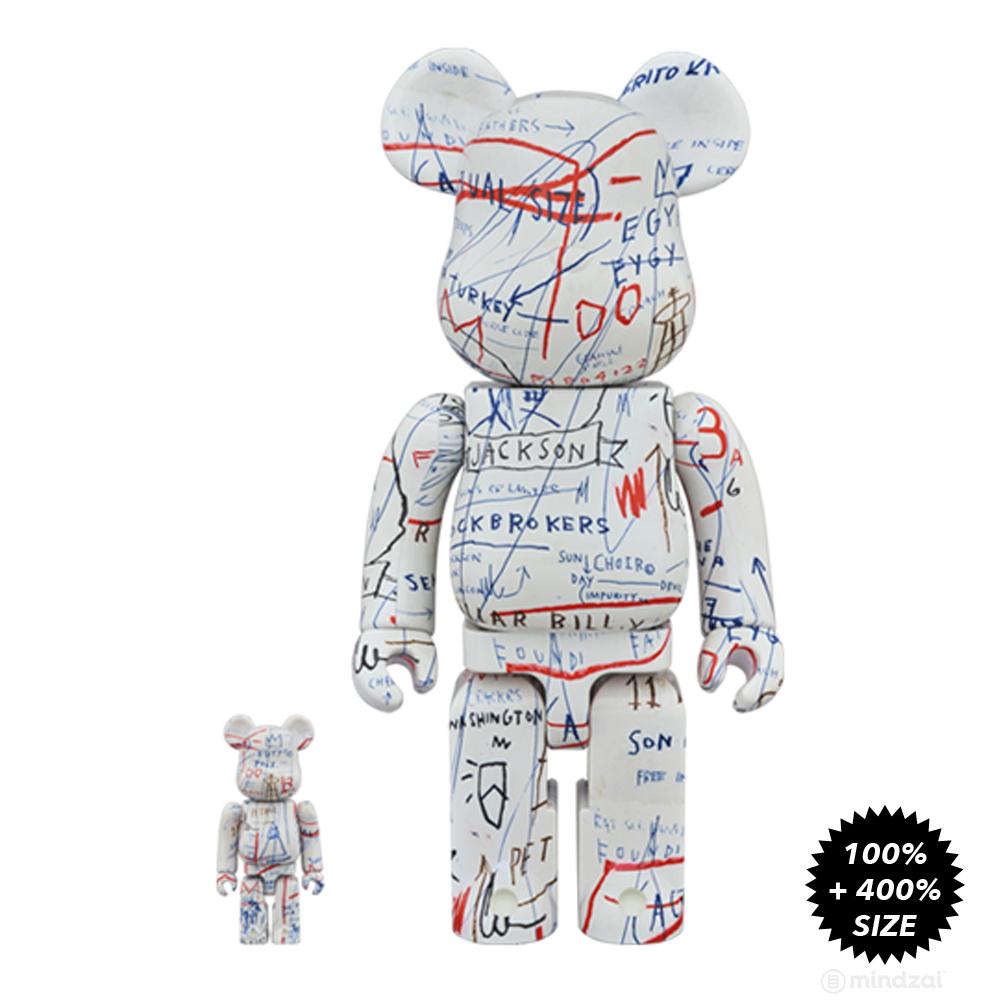 Jean-Michel Basquiat #2 100% + 400% Bearbrick Set by Medicom Toy