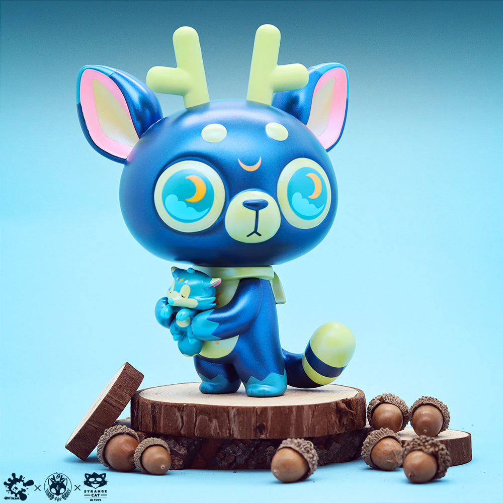Jobi the Moon Fox x DeerCat Art Toy Figure by Ok Luna x Amber Aki Huang