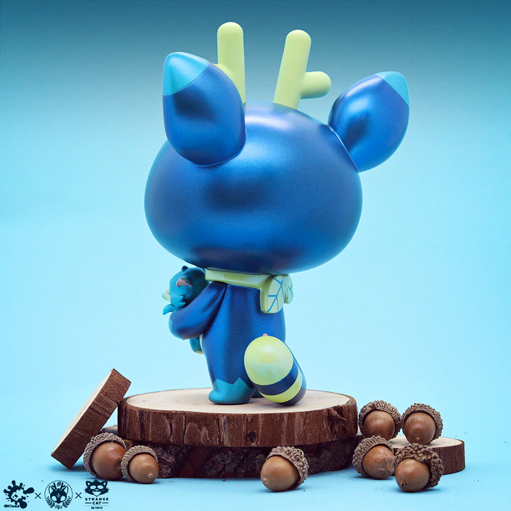 Jobi the Moon Fox x DeerCat Art Toy Figure by Ok Luna x Amber Aki Huang