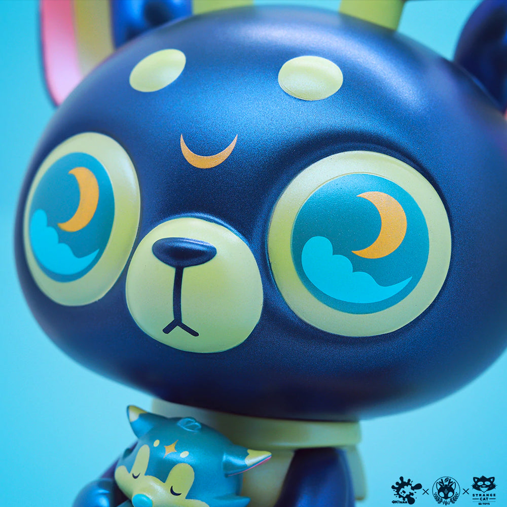 Jobi the Moon Fox x DeerCat Art Toy Figure by Ok Luna x Amber Aki Huang