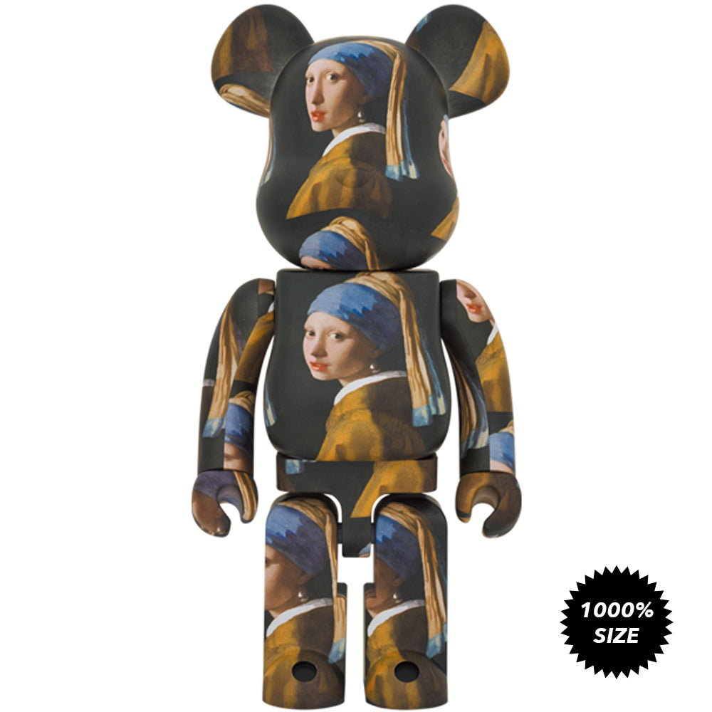 Girl with a Pearl Earring 1000% Bearbrick by Johannes Vermeer x Medicom Toy