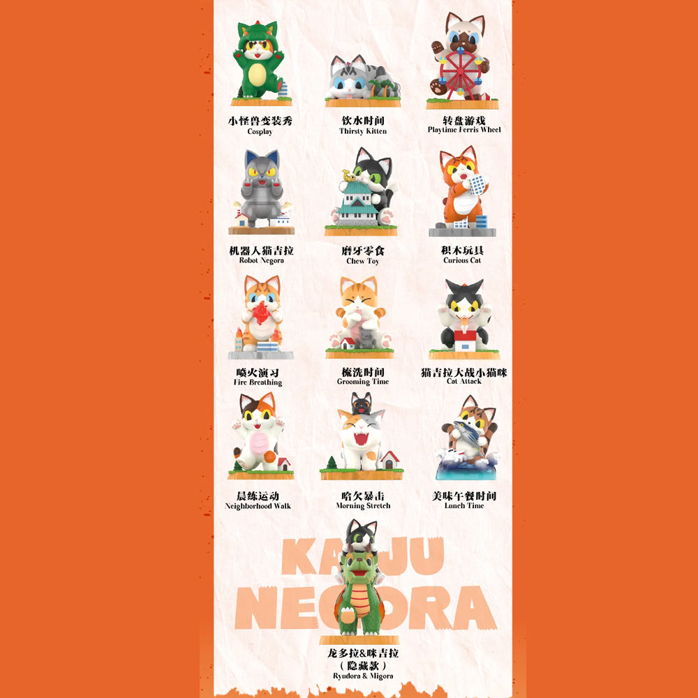 *Pre-order* Kaiju Negora's Life Blind Box Series by Konatsuya x POP MART