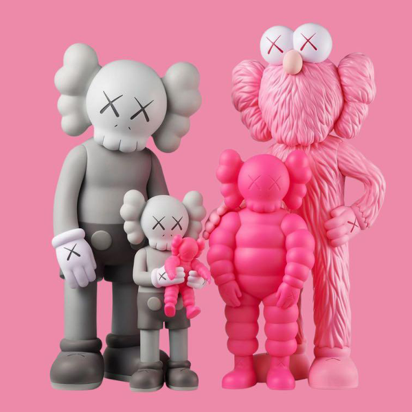Kaws Family Set 2022 Pink & Grey Art Toy by Kaws - Mindzai Toy Shop
