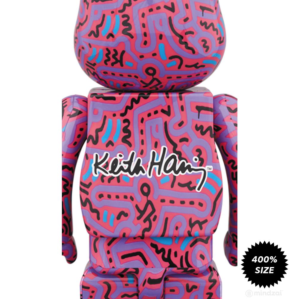 Keith Haring #2 100% + 400% Bearbrick Set by Medicom Toy