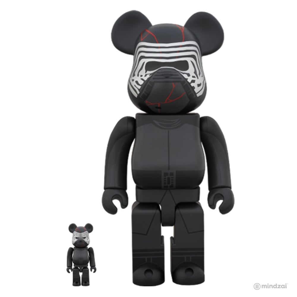 Star Wars: Kylo Ren (The Rise of Skywalker Ver.) 100% + 400% Bearbrick Set by Medicom Toy