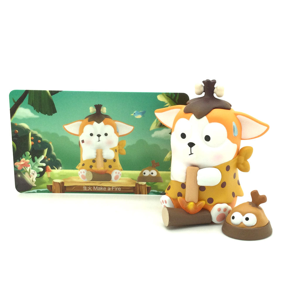 Coogi & Foody The Island Adventure Blind Box Series by POP MART - Make a Fire