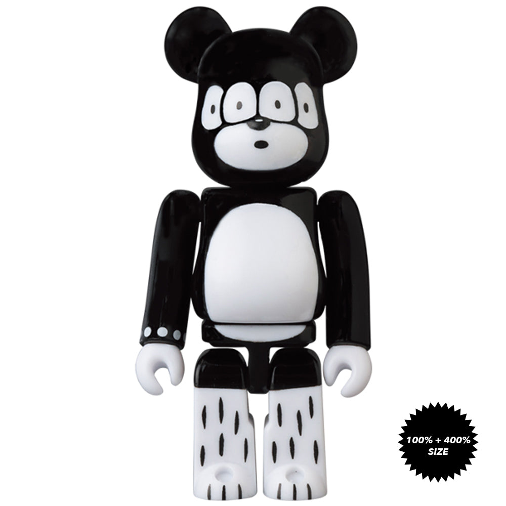 Matthew 100% + 400% Bearbrick Set by Bridge Ship House x Medicom Toy