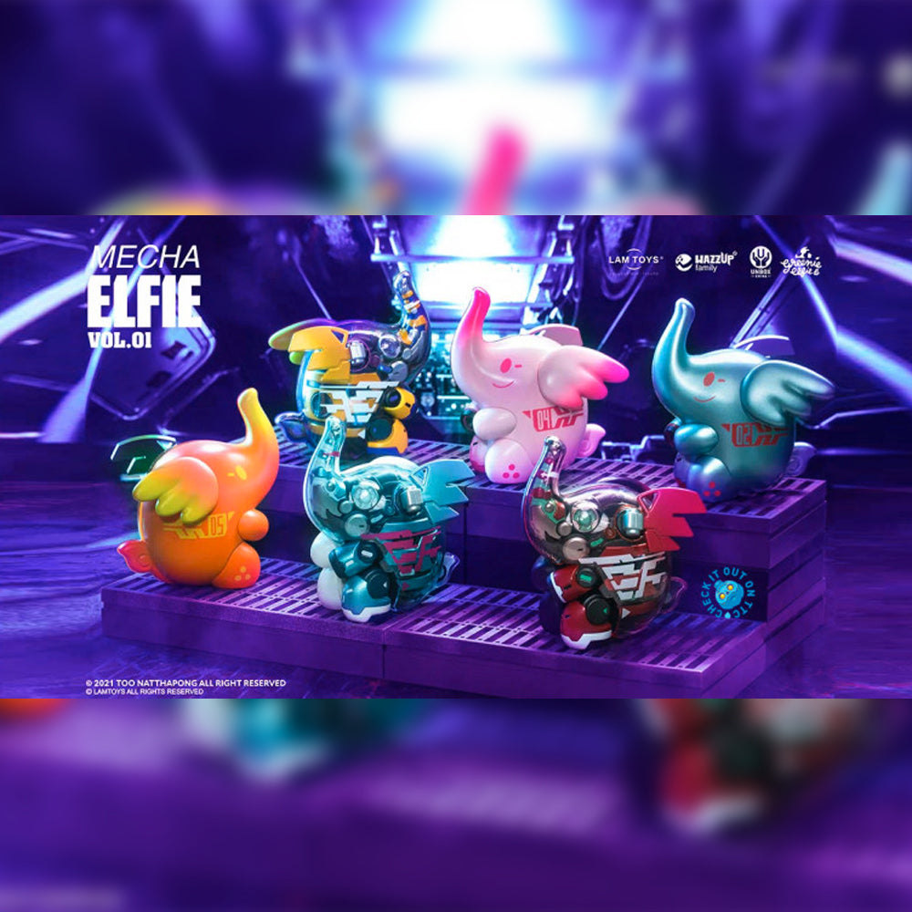 Mecha Elfie Vol. 1 Blind Box Series by Too Natthapong x Lam Toys x Unbox Industries