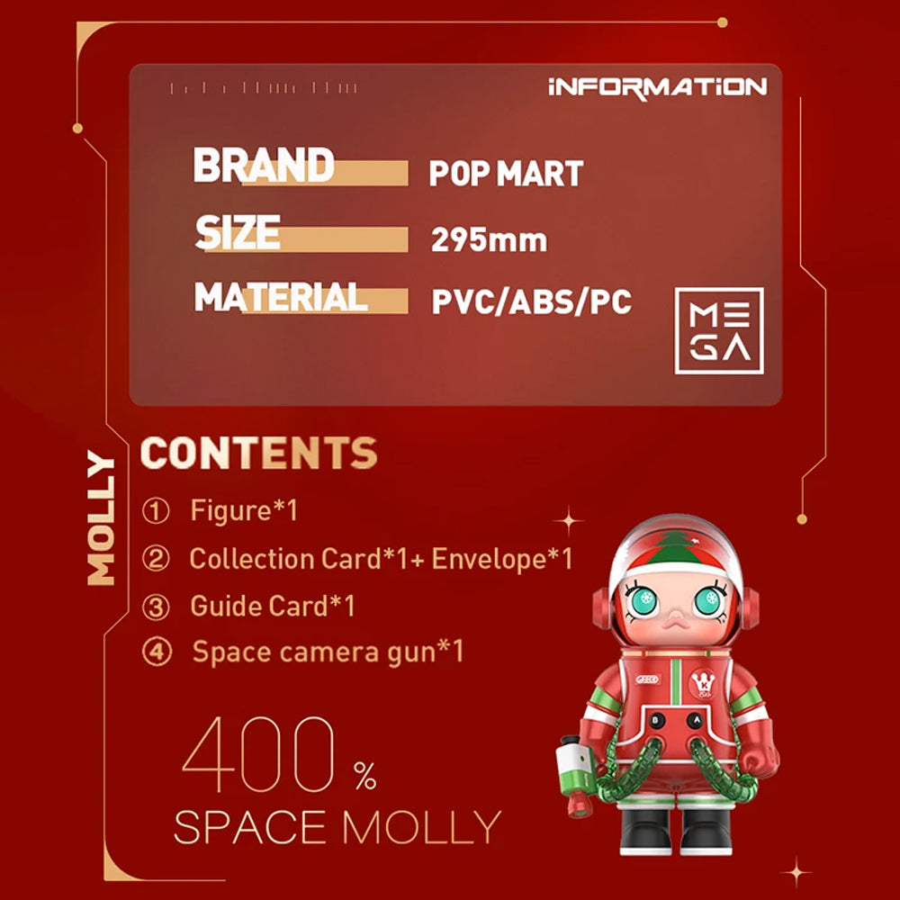 MEGA SPACE MOLLY 400% Christmas Edition Art Toy