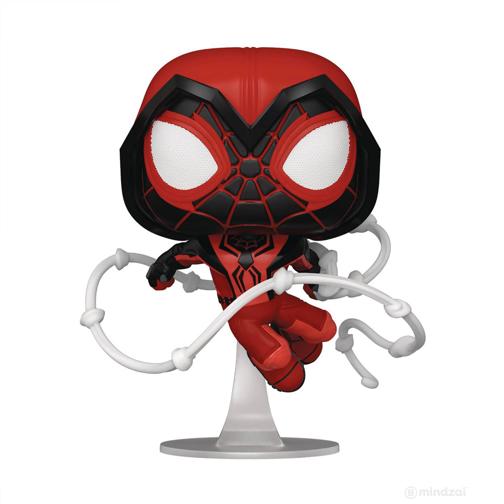 Miles Morales Game: Miles Morales Crimson Cowl Suit POP Toy Figure by Funko