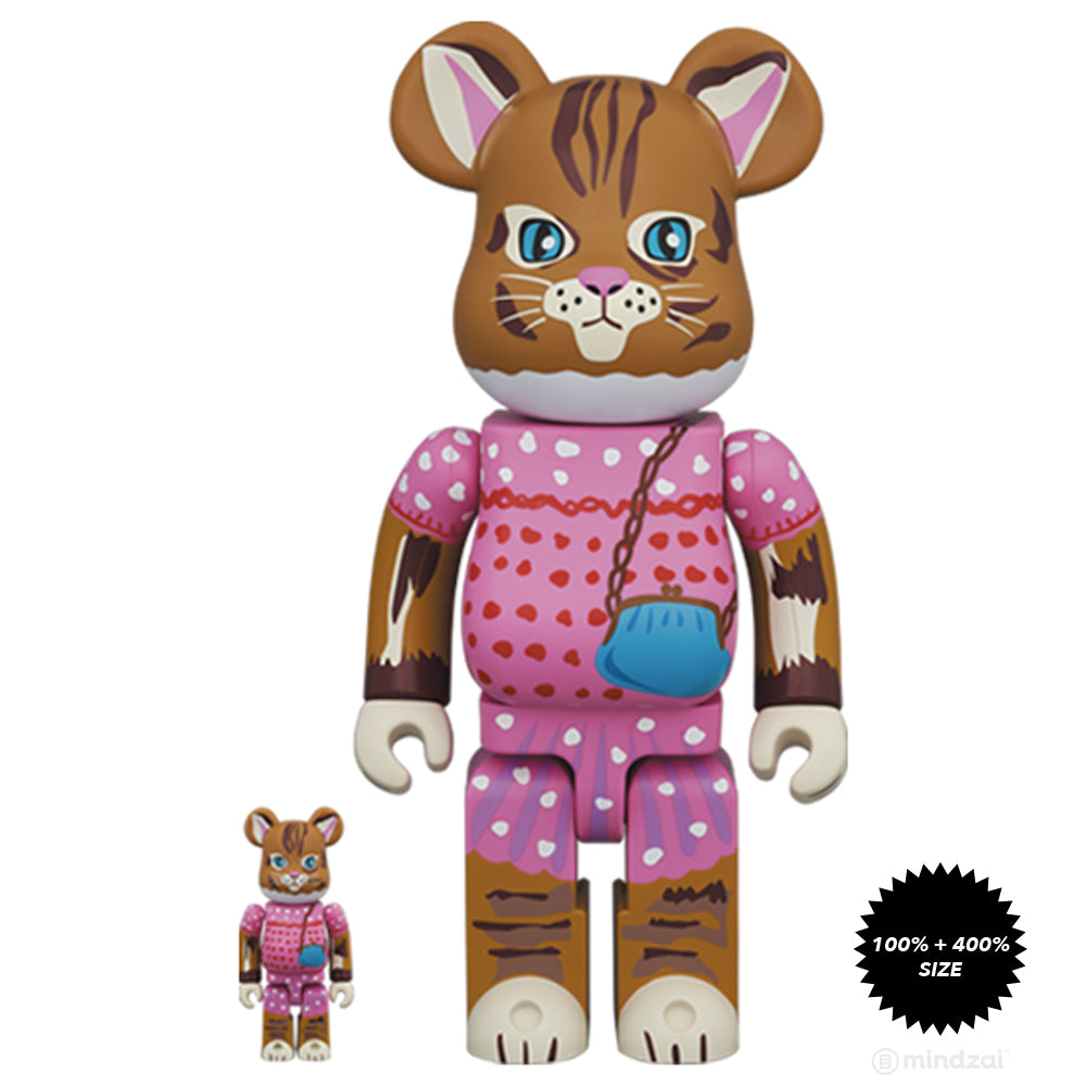 Nathalie Lete Minette 100% + 400% Bearbrick Set by Medicom Toy