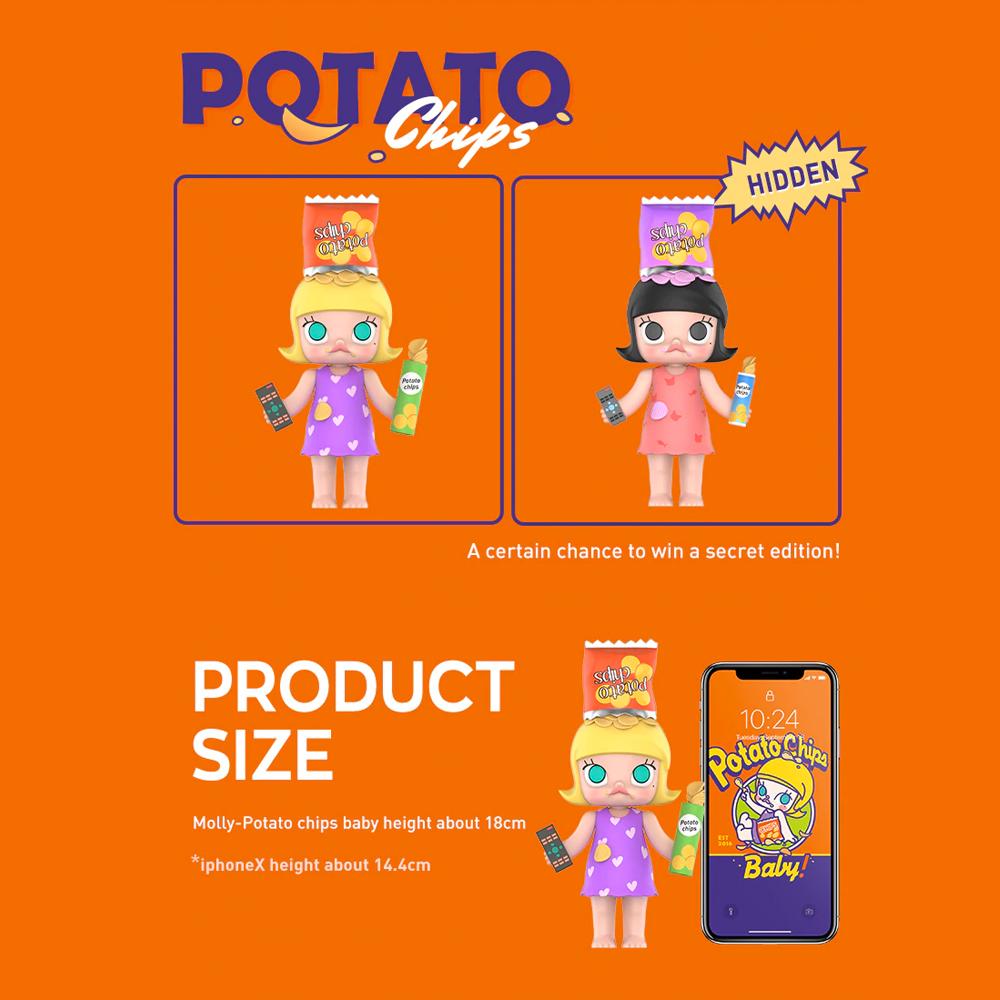 Molly Potato Chips Baby Art Toy Figure by Kennyswork x POP MART [OPEN Version]