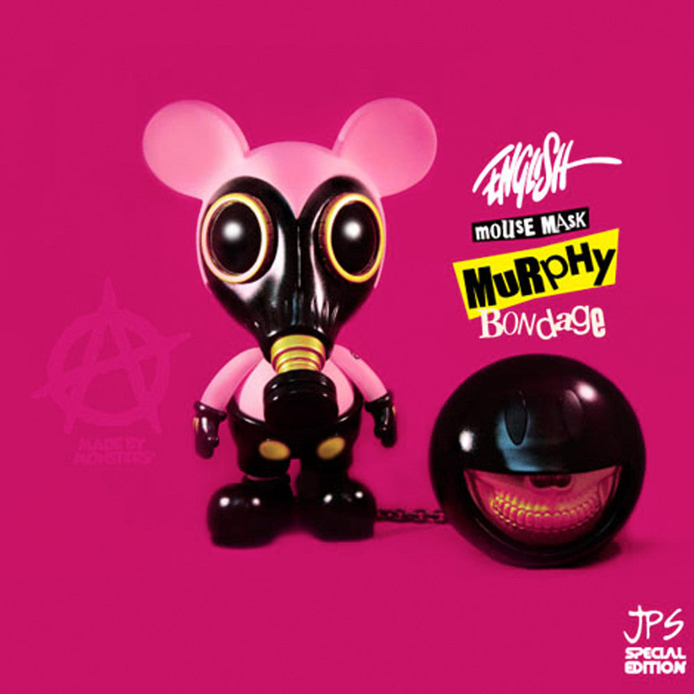 Mouse Mask Murphy Bondage Gold with Black Tattoo by Ron English x Made by Monsters x JPS - Mindzai 