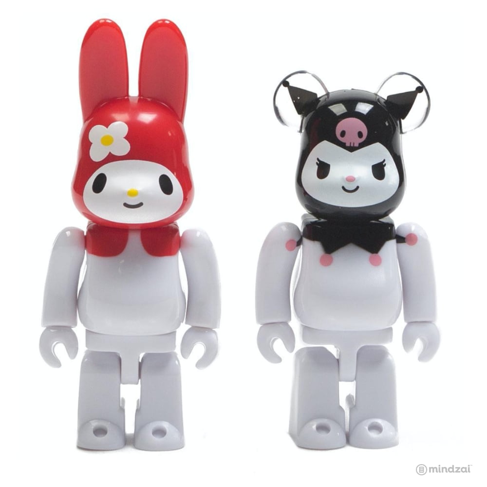 My Melody Rabbrick and Kurmoi Bearbrick 100% Figure 2-Pack by Medicom Toy