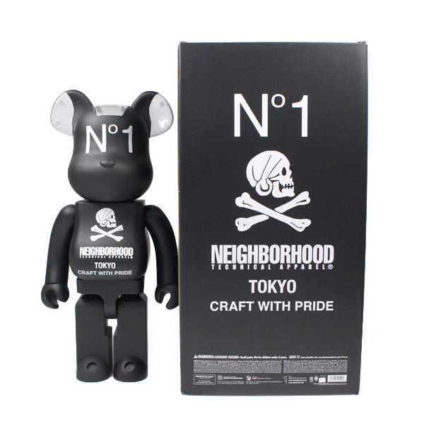 Bearbrick x Neighborhood Tokyo 1000% Black