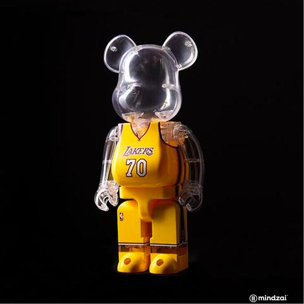 Los Angeles Lakers 400% Bearbrick by NBA x Medicom Toy - Mindzai