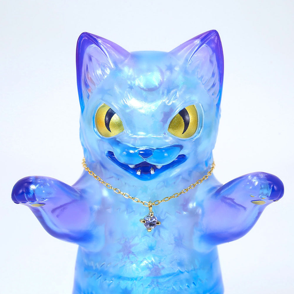 Negora Birthstone Collection (Tanzanite Version) Sofubi Art Toy by Konatsuya
