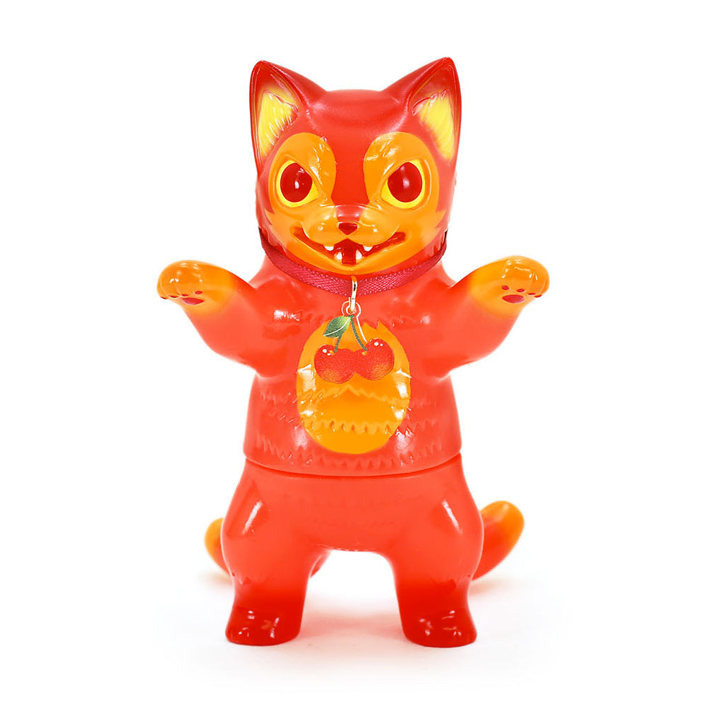 Negora Cherry Version Sofubi Art Toy by Konatsuya
