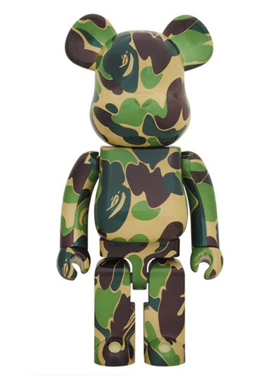 Bearbrick X Bape ABC Camo 1000% Green