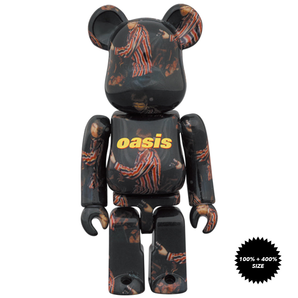 Oasis Knebworth 1996 (Noel Gallagher) 100% + 400% Bearbrick Set by Medicom Toy