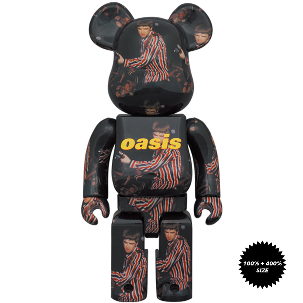 Oasis Knebworth 1996 (Noel Gallagher) 100% + 400% Bearbrick Set by Medicom Toy