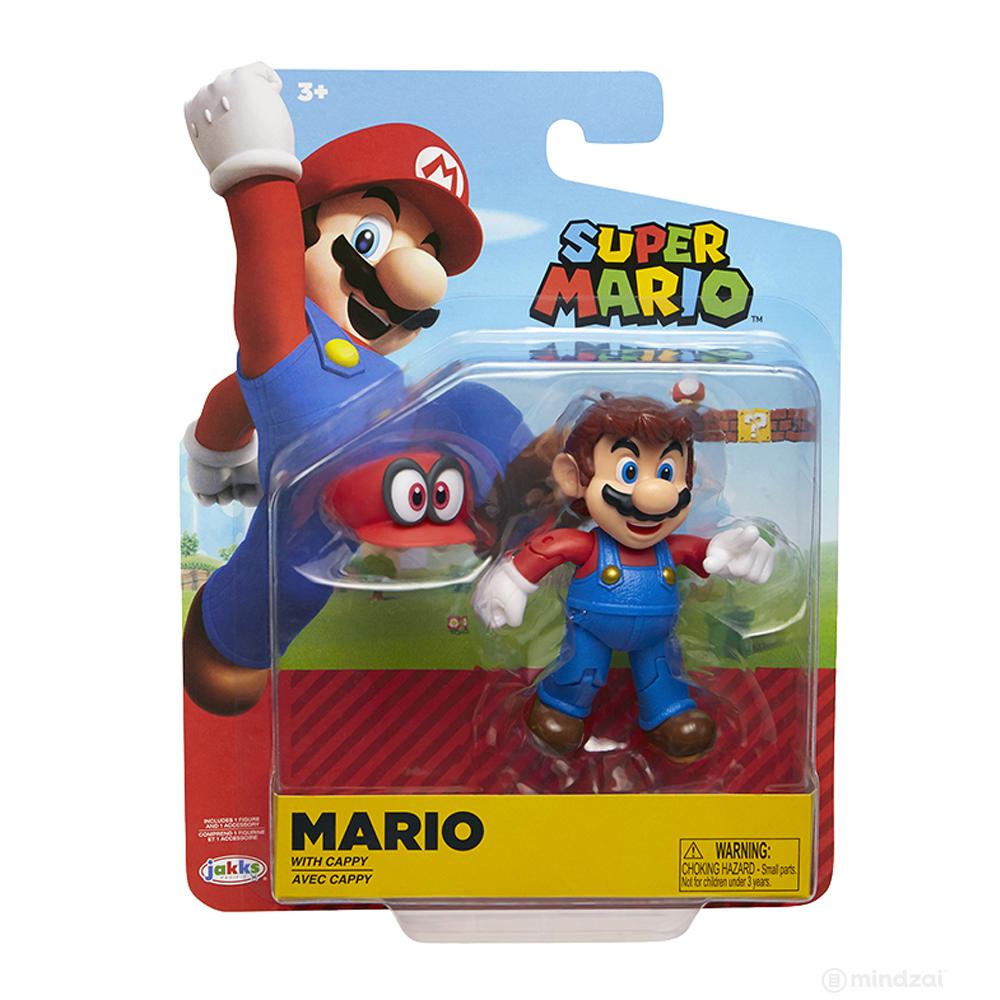World of Nintendo: Mario with Cappy 4" Action Figure by Jakks Pacific