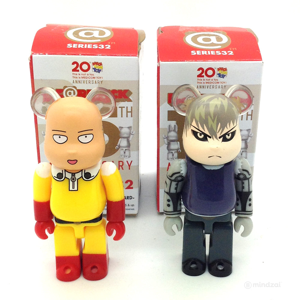 Bearbrick Series 32 -  One Punch Man Set of 2 (Saitama and Genos) [Hero]