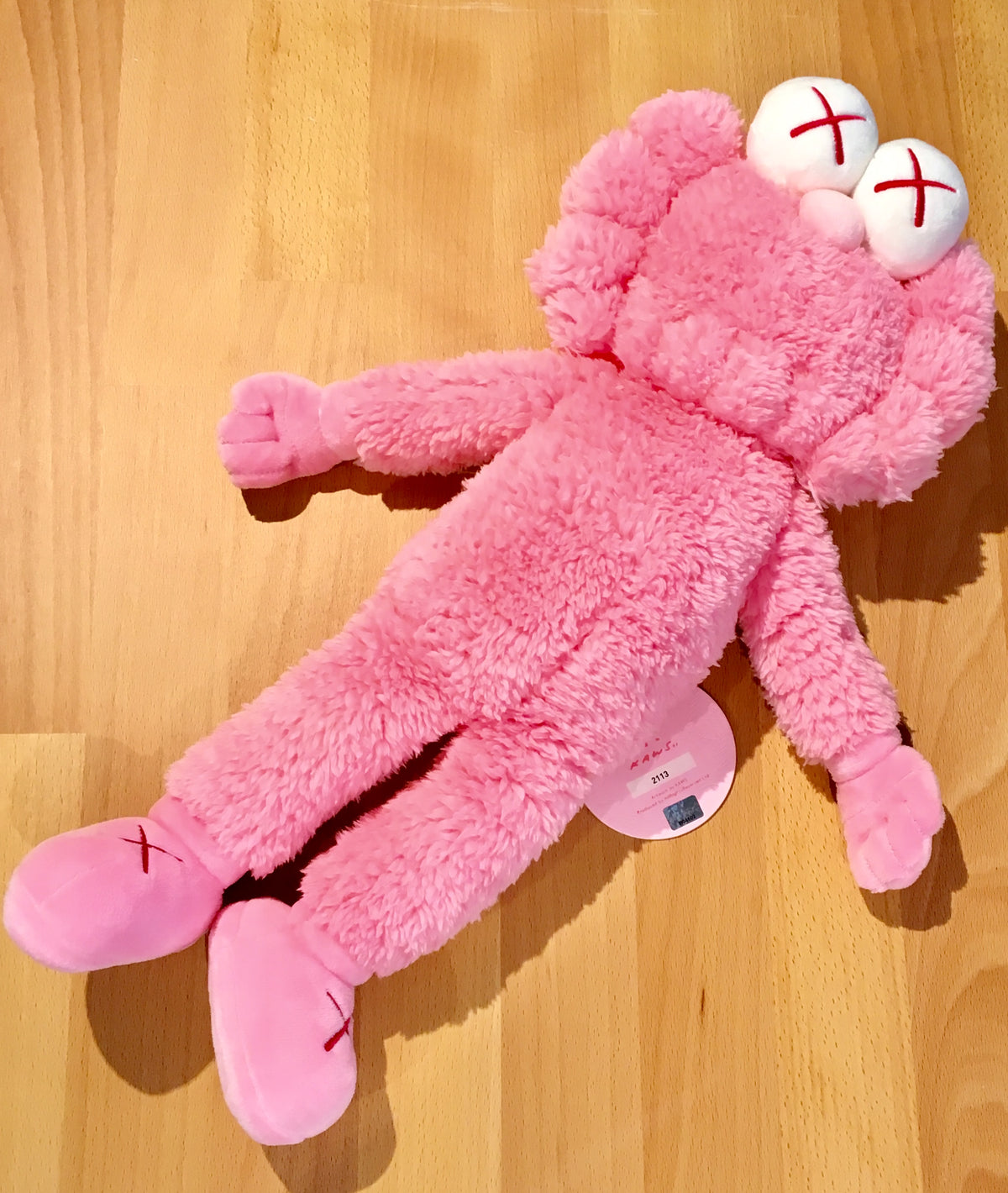 Kaws Pink BFF Limited Edition Plush by Kaws x AllRightsReserved 2113/3000