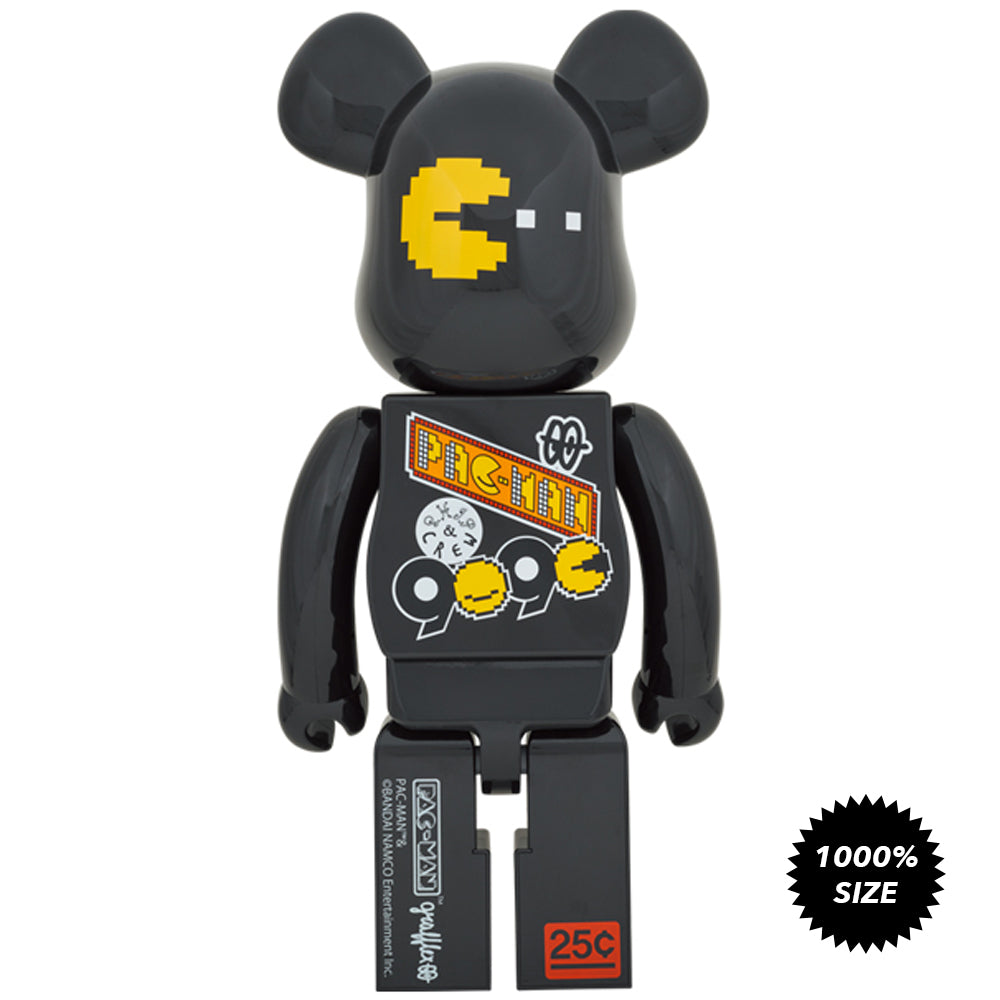 Pac-man x Grafflex x 9090 x S.H.I.P&crew 1000% Bearbrick by Medicom Toy