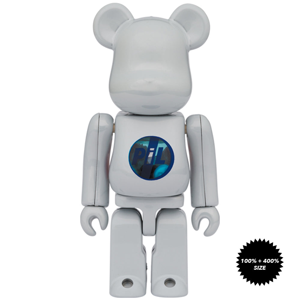 PiL (Chrome Ver.) 100% + 400% Bearbrick Set by Medicom Toy