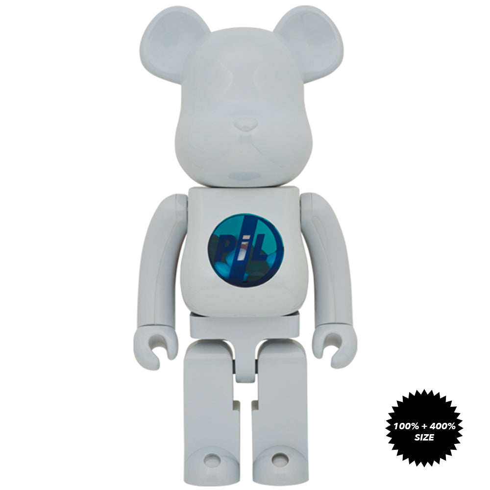PiL (Chrome Ver.) 100% + 400% Bearbrick Set by Medicom Toy