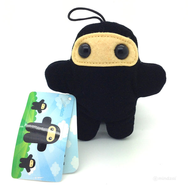 Shawnimals Pocket Wee Ninja Plush - Black - Mindzai Toy Shop