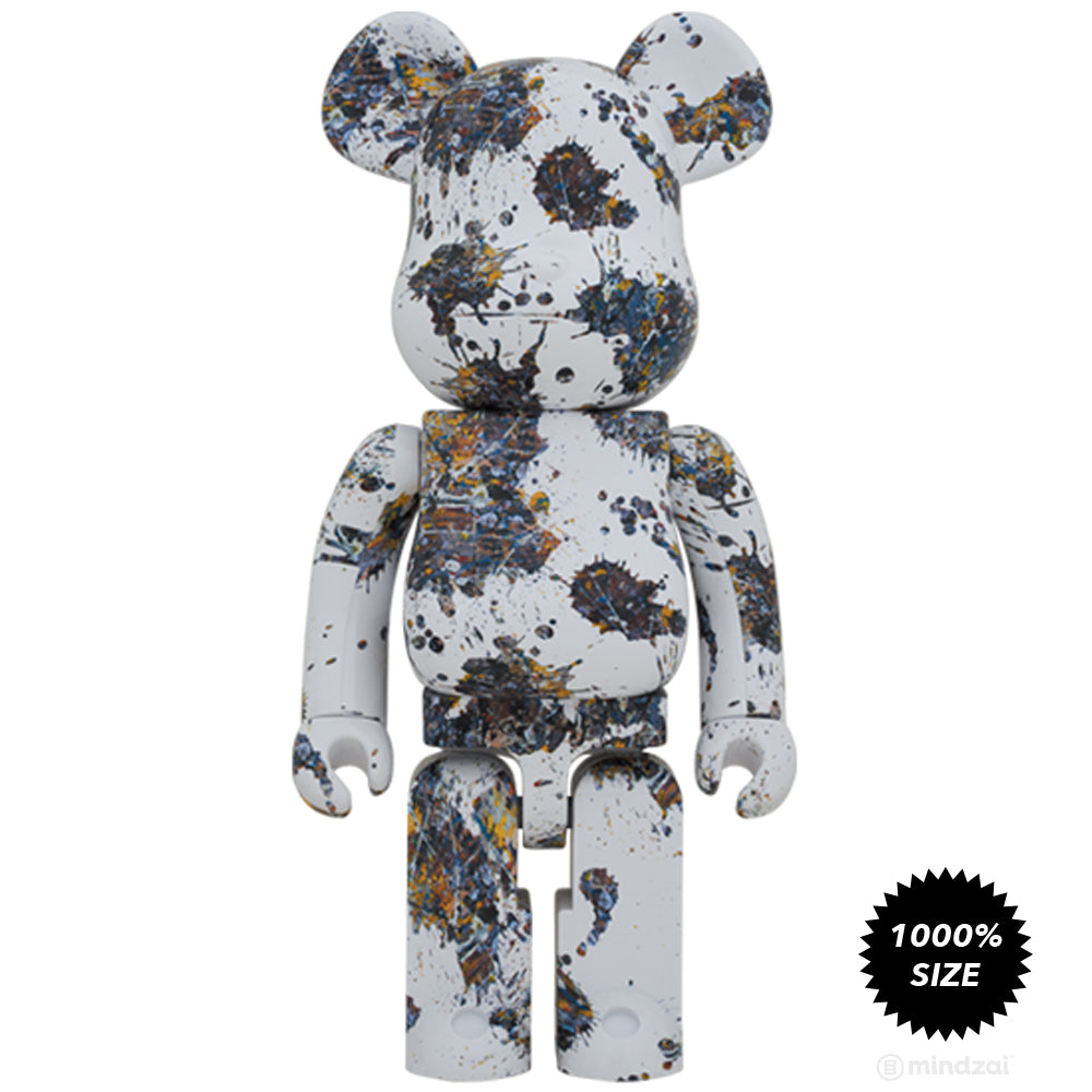 Jackson Pollock Studio (SPLASH) 1000% Bearbrick by Medicom Toy