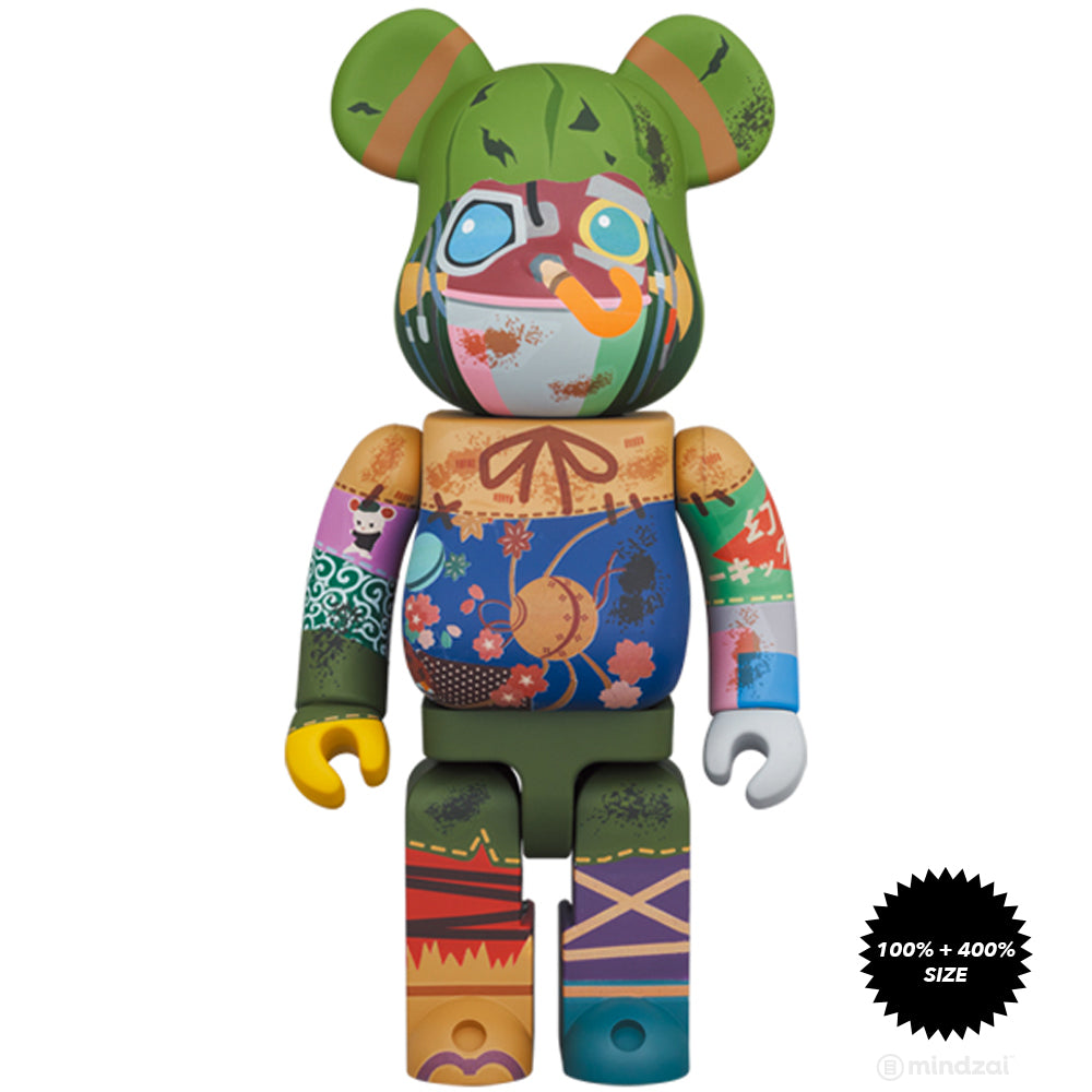 Poupelle of Chimney Town 100% + 400% Bearbrick Set by Medicom Toy [DAMAGE BOX]