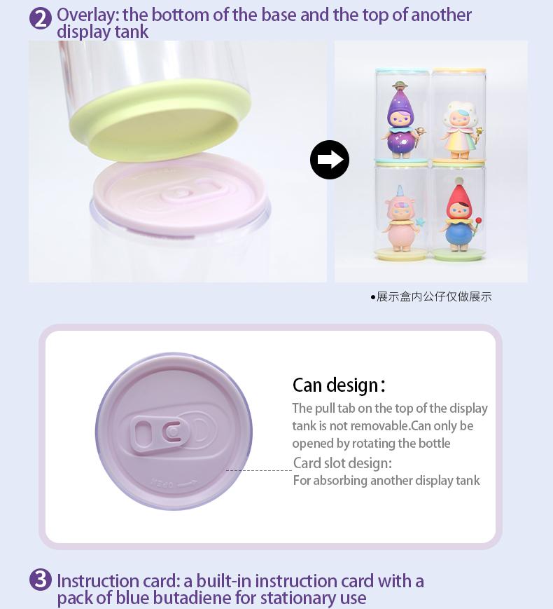 Toy Display Cans Six Pack (Rainbow Version) by POP MART