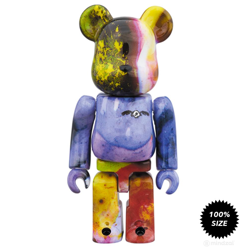 Pushead 3 Different Colours 100% + 400% 4 Piece Bearbrick Set by Medicom Toy