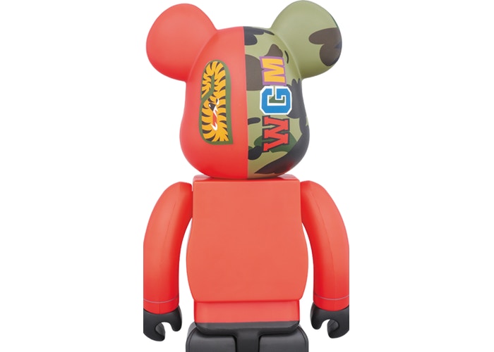 Medicom Bearbrick x Bape 1st Camo Shark 1000%