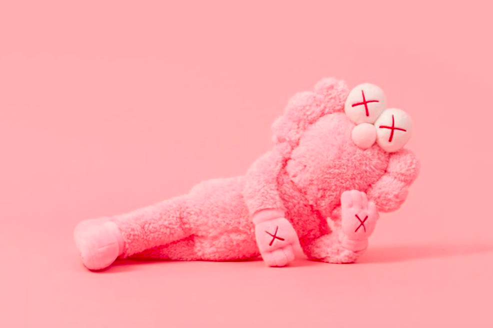 Kaws Pink BFF Limited Edition Plush by Kaws x AllRightsReserved 2113/3000