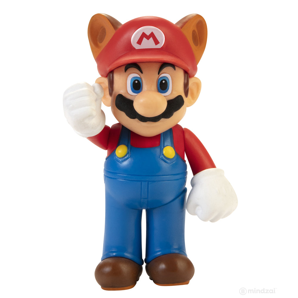 World of Nintendo: Raccoon Mario 2.5" Action Figure by Jakks Pacific