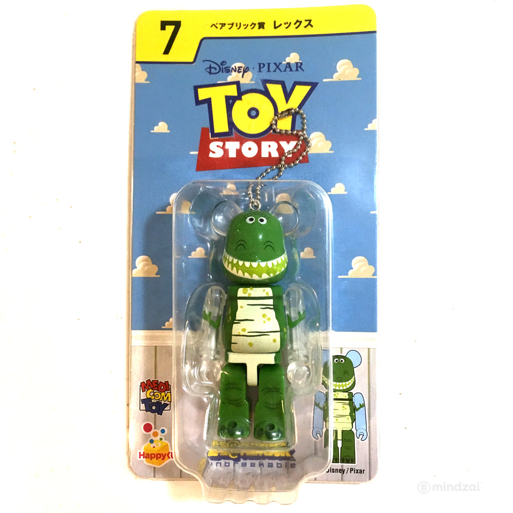 Disney Pixar Bearbrick Unbreakable Happy Kuji #7 - Toy Story Rex 100% Size