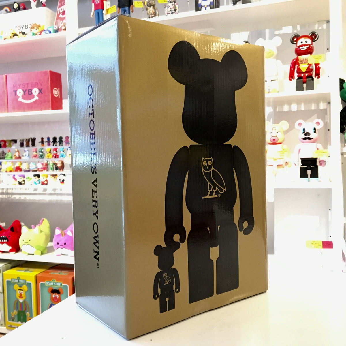 OG OWL 400% Bearbrick by OVO x Medicom Toy