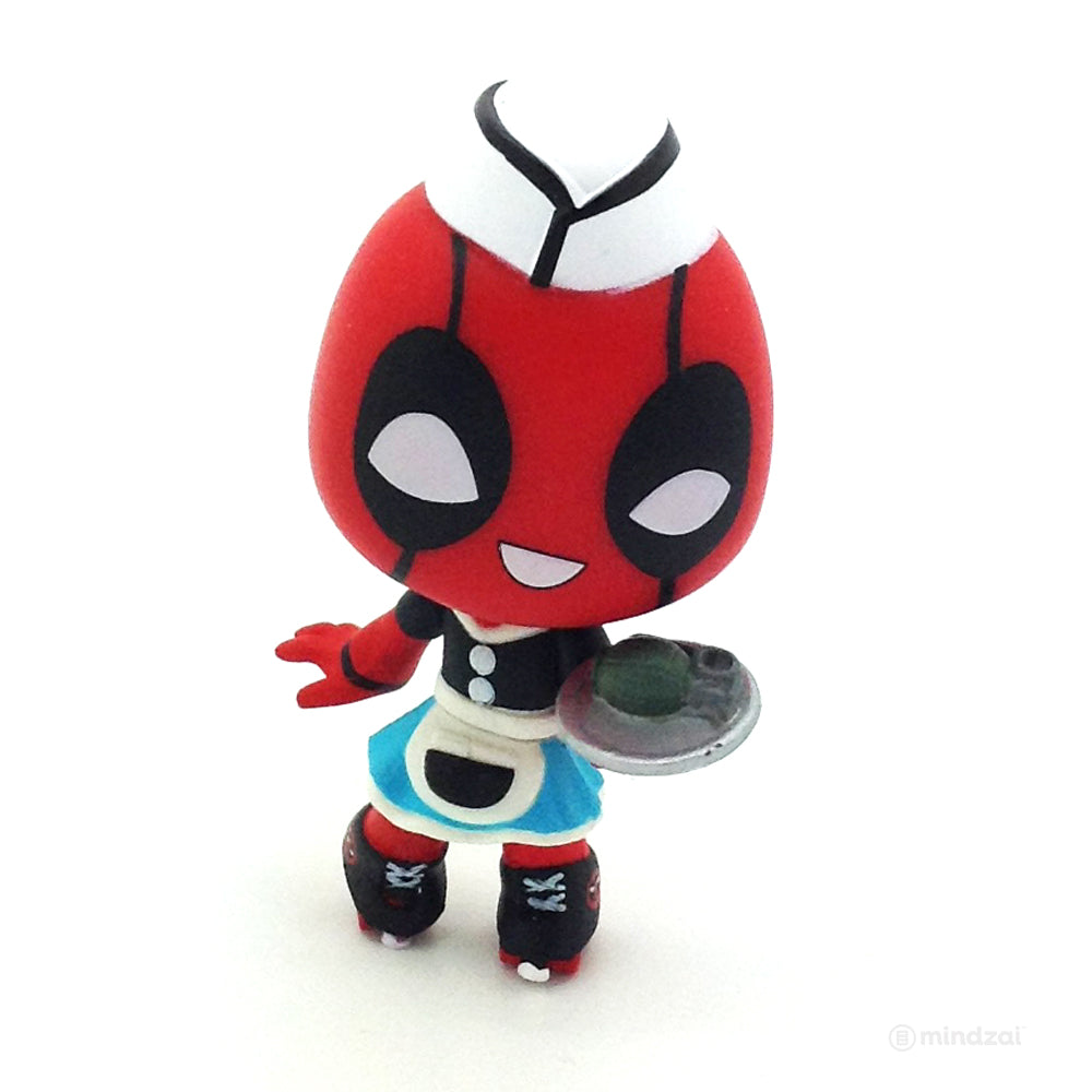 Deadpool Bobble-Head Mystery Minis by Funko - Roller Skate Waitress Server