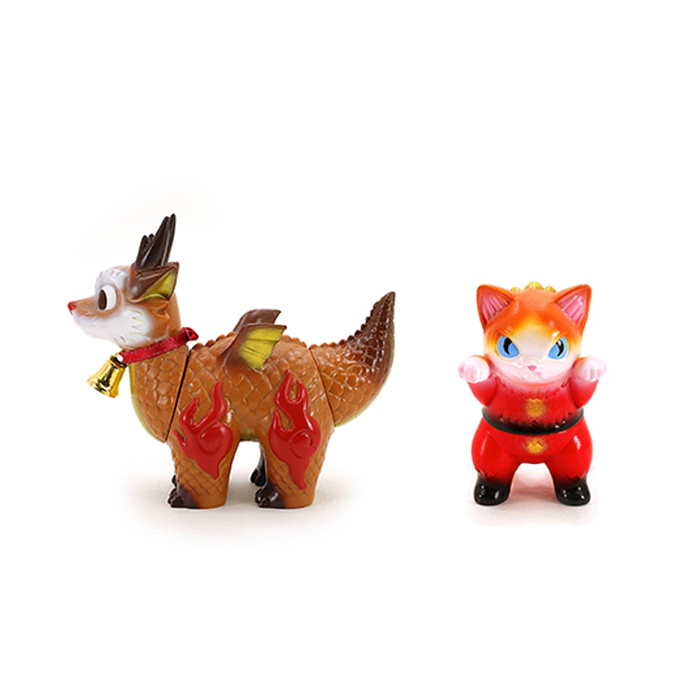 Ryudora Reindeer and Migora Santa Sofubi 2-pack Set by Konatsuya