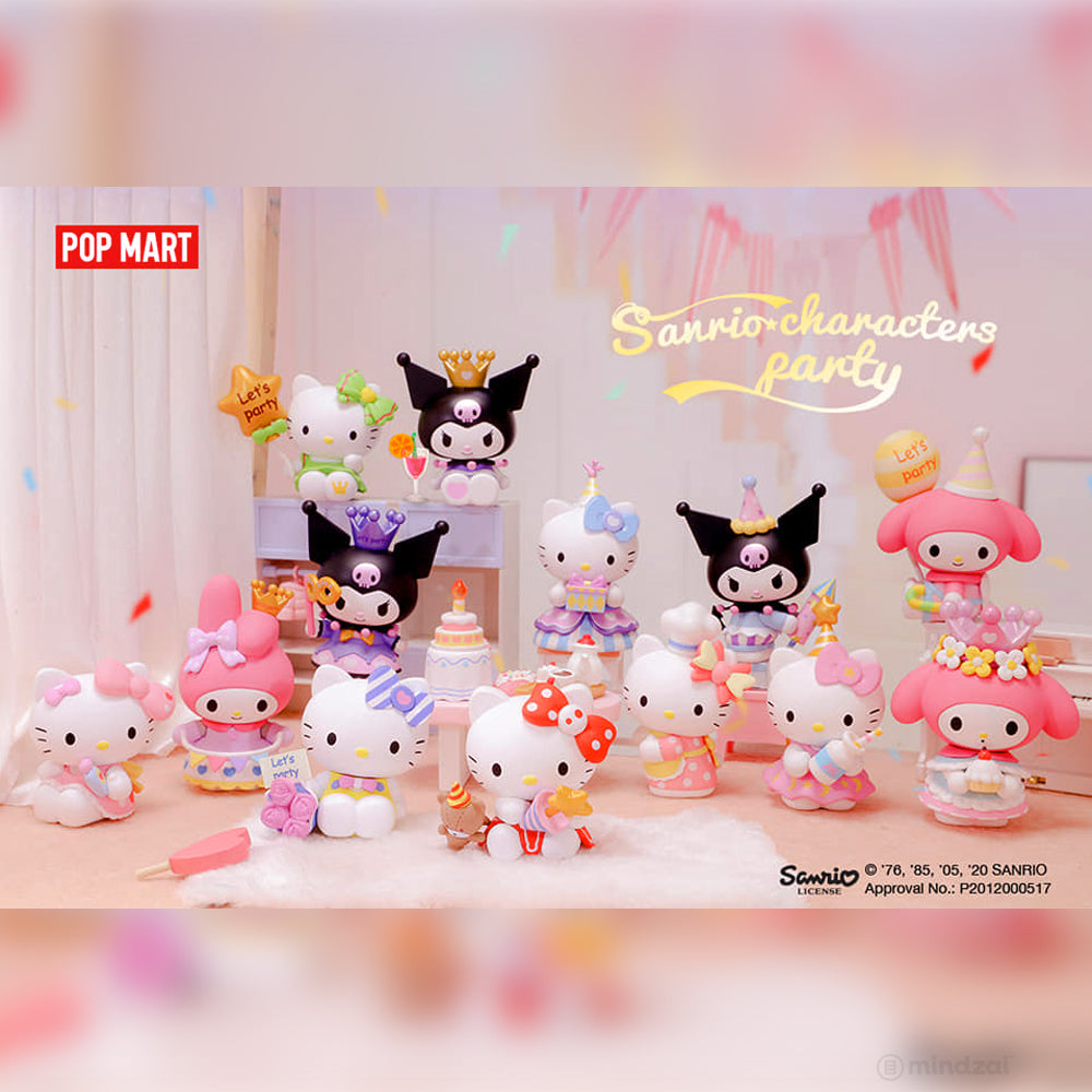 POP MART SANRIO CHARACTERS 6種 コンプリートセット Sanrio Characters Party Blind Box Series by Sanrio x POP MART