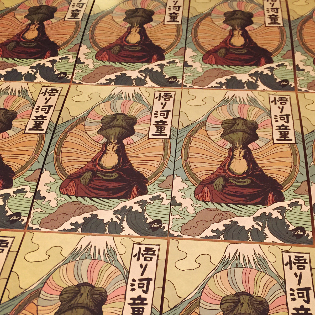 Satori Kappa by David Dick with Signed Water Color Sketch - Mindzai  - 2